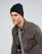 Selected Homme Leth Beanie In Black - Black