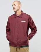 Carhartt Wip College Coach Jacket - Burgundy