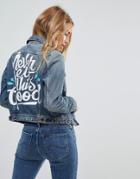 Lee Conifer Ornamental Denim Jacket - Blue
