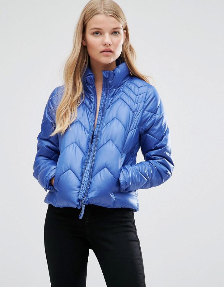 Vero Moda Wind Jacket In Moonbeam In Blue - Blue