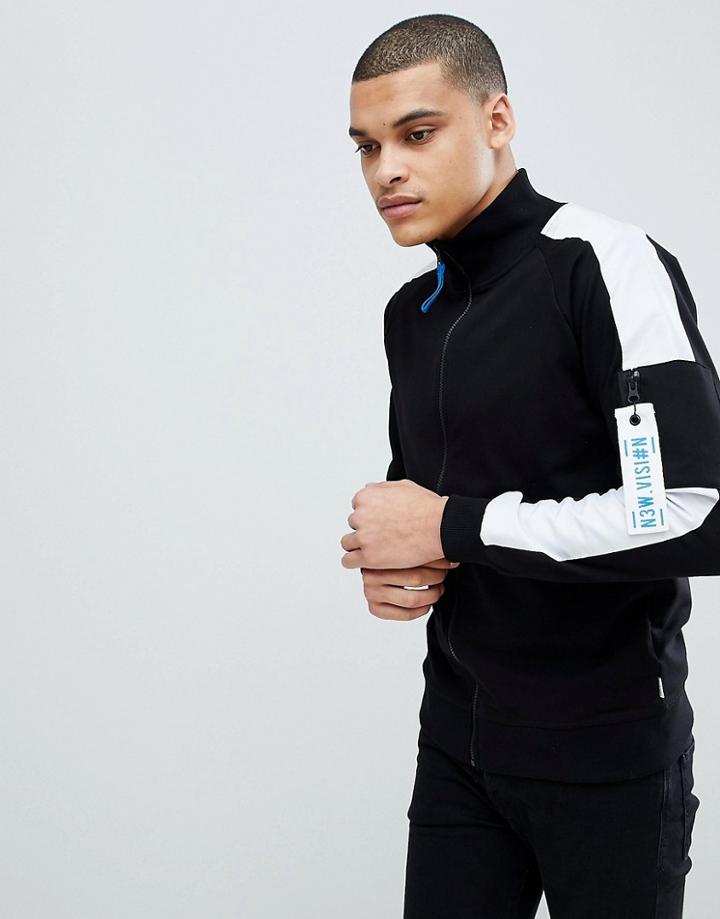 Jack & Jones Core Track Top Jacket With Arm Stripe - Pink