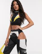 Namilia Cropped Top With Logo-black