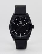 Adidas Z05 Process Leather Watch In Black - Black