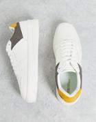 River Island Color Block Sneakers In White
