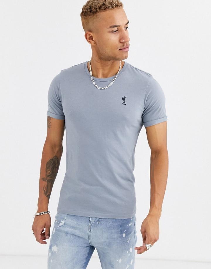 Religion Crew Neck T-shirt In Gray - Gray