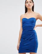 Little Mistress Bandeau Pencil Dress - Navy