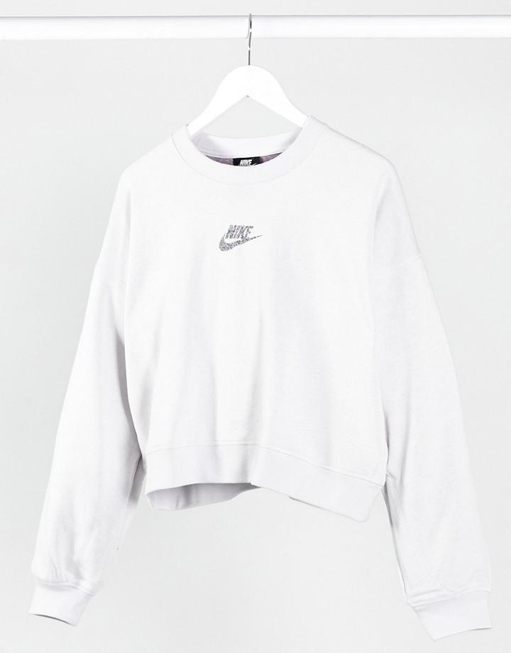 Nike Revival Crewneck Sweatshirt In Cream-white