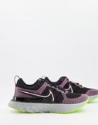 Nike Running React Infinity Run Flyknit 2 Sneakers In Purple
