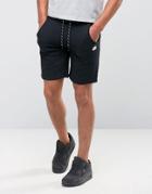 Jack And Jones Jersey Sweat Shorts With Detailed Drawstring - Black