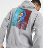 Reclaimed Vintage Inspired Hoodie With Van Gogh Print In Gray-black