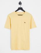 Abercrombie & Fitch 3d Icon Logo T-shirt In Yellow-blue