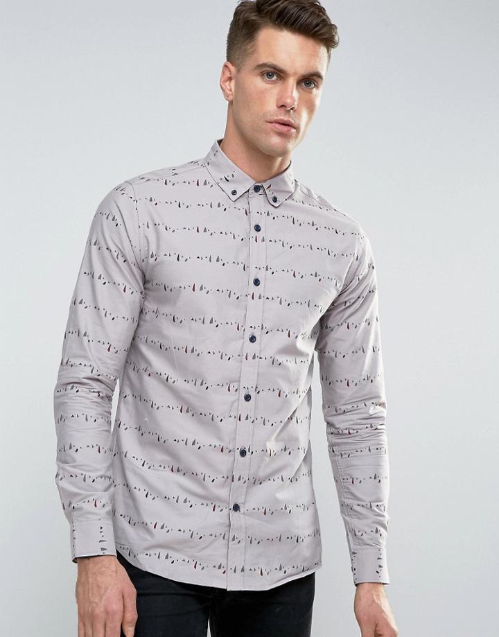Troy Aop Shirt - Gray