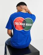 Only & Sons Oversized T-shirt With Retro Back Print In Blue
