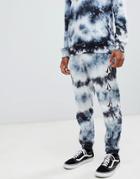 Volcom Deadly Stones Tie Dye Joggers In Black - Black