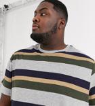 Jacamo Stripe T-shirt In Gray