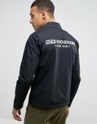 Jack & Jones Core Coach Jacket With Back Print - Black