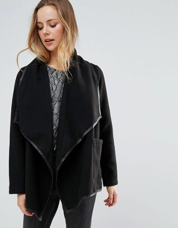 Wal G Waterfall Jacket - Black