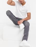 Selected Homme Skinny Jeans Cotton In Gray - Gray-grey