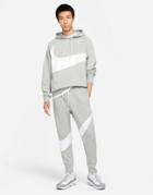 Nike Swoosh Pack Cuffed Sweatpants In Gray Heather-grey