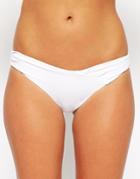 Asos Wrap Brazilian Bikini Bottom - White