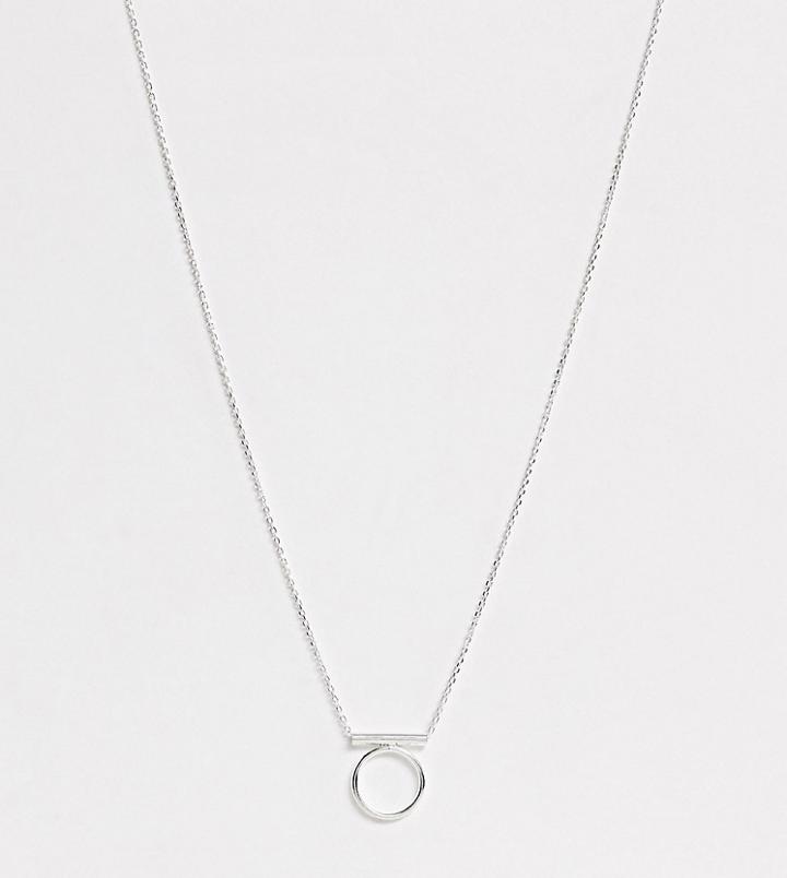 Kingsley Ryan Exclusive Sterling Silver Circle Pendant Necklace