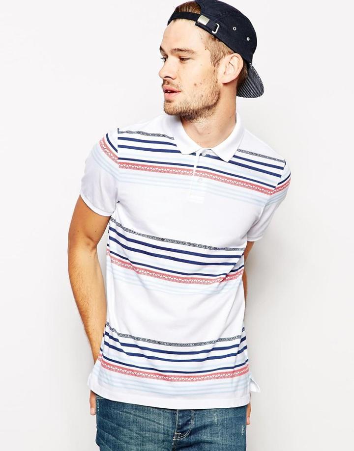 Asos Striped Polo