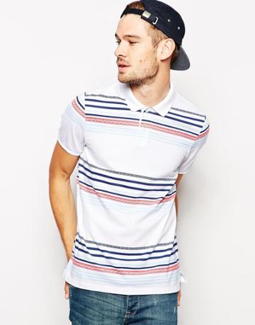 Asos Striped Polo