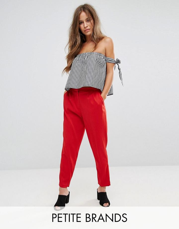 Miss Selfridge Petite Peg Pant - Black