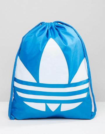 Adidas Originals Drawstring Backpack In Blue Aj8987 - Blue