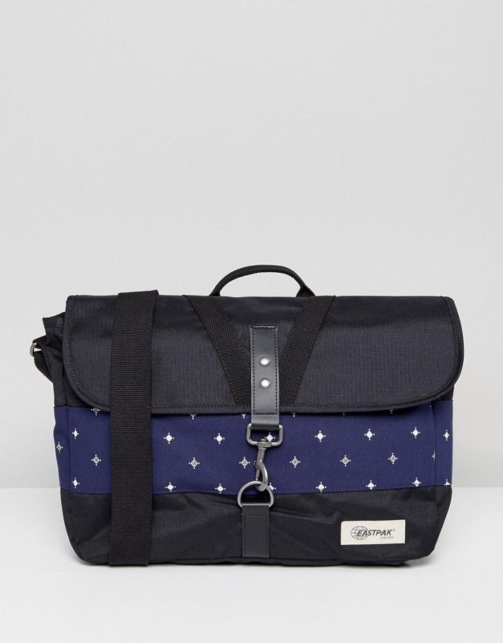Eastpak Dane Messenger Bag In Black - Blue
