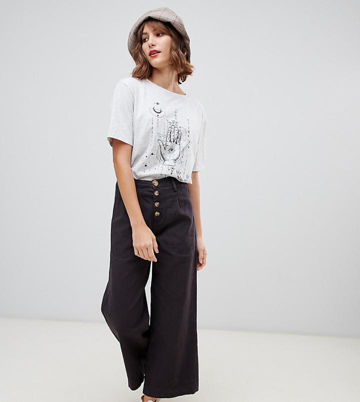 Stradivarius Str 4 Button Culottes
