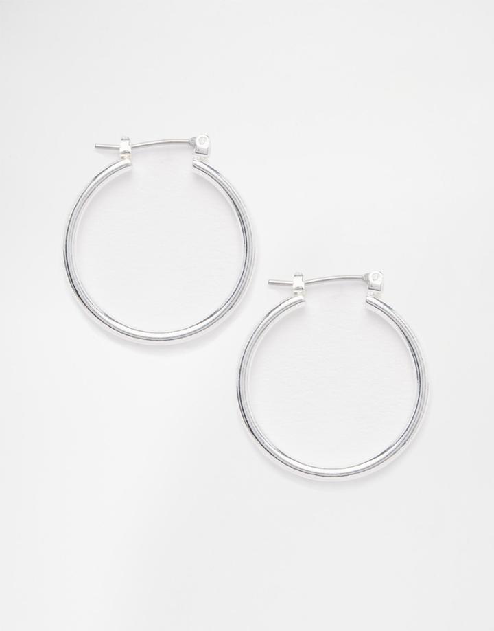 Pilgrim Silver Hoop Earrings - Silver