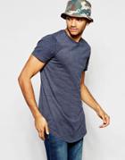 Jack & Jones Longline T-shirt - Navy