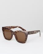 Quay Australia After Hours Cat Eye Sunglasses In Tort - Brown
