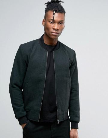 Only And Sons Bomber - Green