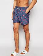 Another Influence Palm Swim Shorts - Blue