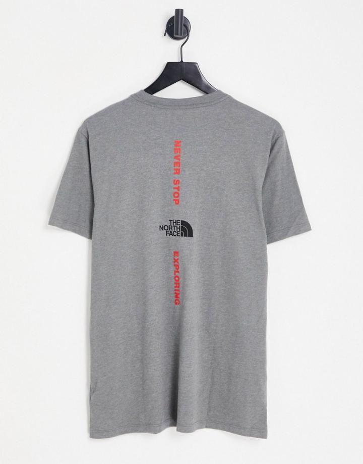 The North Face Vertical Nse T-shirt In Gray