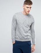 Esprit Basic Crew Neck Sweatshirt In Gray - Gray