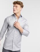 Selected Homme Pelle Slim Fit White Shirt-grey