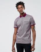 Ted Baker Polo Shirt With Allover Geo Print - Red
