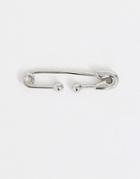 Asos Design Multiwear Ear Cuff With Safety Pin Design In Silver Tone