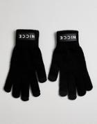 Nicce Gloves In Black With Logo - Black