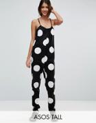 Asos Tall Lounge Giant Spot Jumpsuit - Multi