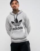 Adidas Originals Trefoil Hoodie In Gray Bs2229 - Gray