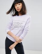 Cheap Monday Thin Box Win Sweater - Purple