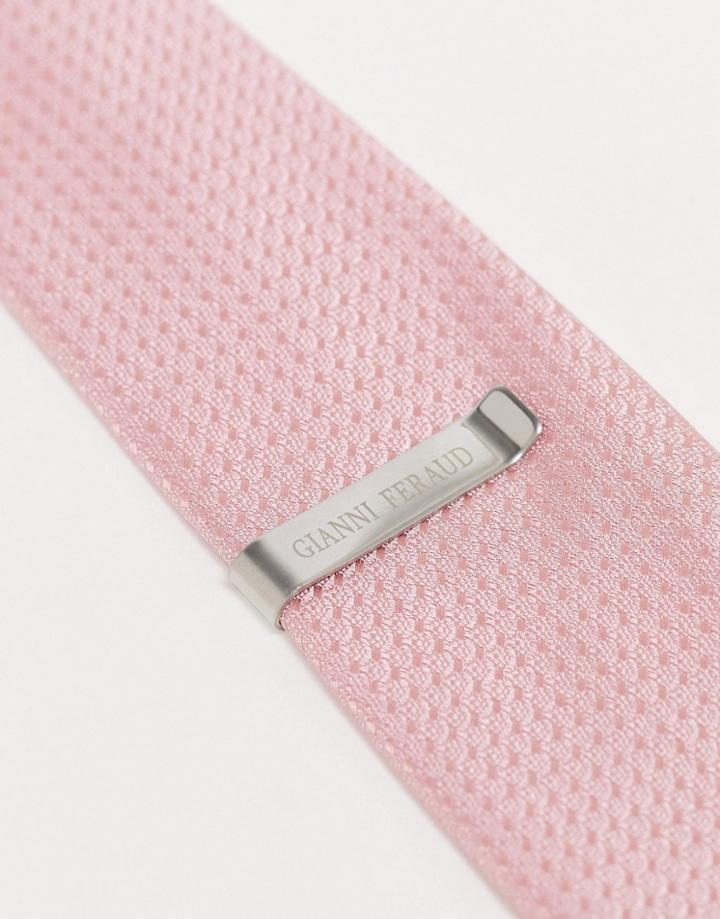 Gianni Feraud Tie Bar In Silver