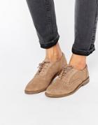 New Look Real Suede Brogues - Brown