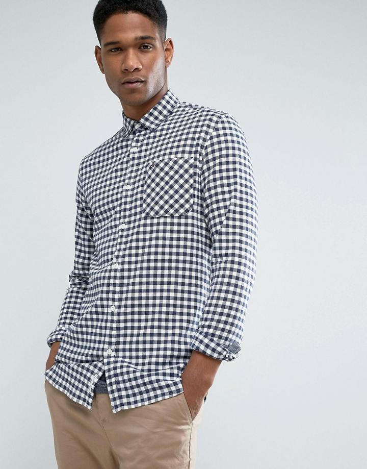 Tommy Hilfiger Denim Check Shirt Slim Fit In Blue - Blue