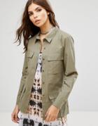 Rock & Religion Utility Festival Jacket - Green