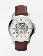 Fossil Grant Watch With Leather Strap Me3052 - Brown